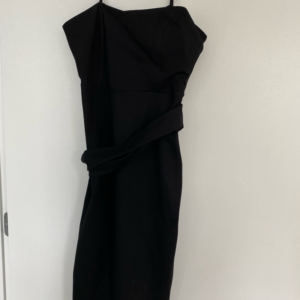 Blessed are the Meek size 6 midi black dress